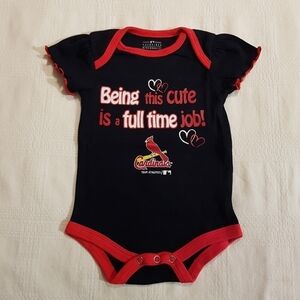 St. Louis Cardinals girls undershirt diaper shirt 0-3 months